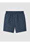 Nevavm Short Length Patterned Men's Swim Shorts with Difference - 6