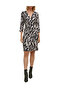 Rochie scurta, Negru/Alb