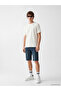Nevavm Regular Fit Men's Jean Shorts with Difference