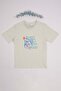 100% Cotton Text Printed Boy's T-Shirt