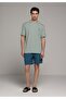 Slim Fit Straight Men's Green Swim Shorts - 3