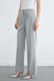 Elastic Waist Pleated Palazzo Trousers - 6