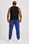 Plus Size Basic Sweatpants Full Lycra 11516 Indigo - 2