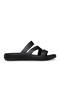 Getaway Strappy Black Slippers Unisex Children's Slippers Cr2968