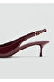 Kitten Heeled Patent Leather Shoes - 4