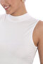 Women's Viscose Sleeveless T-Shirt White - Soft and Comfortable - 8