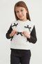 Bow Detailed Crew Neck Girls' Knitwear Sweater