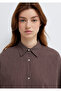 Striped Brown Shirt Loose Fit / Relaxed Fit 1211598-91456 - 6