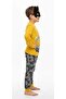 100% Cotton 3-Piece Pajama Sets with Eye Mask Character Print for Children - 3