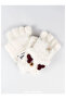 95% Viscose 5% Spandex, Girls' Soft Covered Cut Gloves (Ages 4-8) - 2