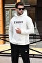 سويت شيرت رجالي مطبوع بغطاء رأس من إكرو 7090