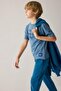 100% Cotton New Regular Fit Crew Neck Printed Short Sleeve Blue T-Shirt Boy's H9897A826Au - 4