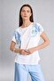 Regular Fit Crew Neck Floral Print Short Sleeve T-Shirt H1187Ax26Hs - 5