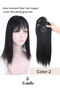 Hair Topper for Women Thinning Hair 35cm long,10x13cm Large Coverage Base,Heat-Resistant Matte Fiber,Natural Look Hairpieces for Sparse Crown & Full Volume,Breathable & Lightweight for Daily Wear - 2