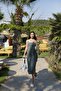 Women's Backless, Slit, Fitted Bow Dress - 6