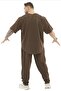 تي شيرت علوي سميك مخطط كبير الحجم BGSM 3355 - 6