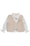 Girl's Vest Set Shirt Set for Ages 2-5 - Beige - 2