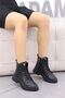 Lopez Rubber Sole Flat Winter Boots