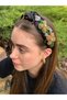 Bym8006 Handcrafted Floral Black Women's Hair Crown Henna Engagement Evening Dress Hair Accessory - 5