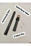 12 mm Compatible Watch Band, Black Color Flat Model Design, Gold Color Buckle, (Second Item in the Cart Is 100 Tl.) - 7