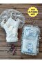 Baby Girl 3-Piece Swaddle & Pillow Set - White Pink & Lace Newborn Hospital Release Set - 2