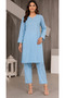Women’s Riya Blue 2-Piece Embroidered Kurta Set - 2