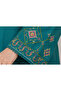 Women’s Teal 2-Piece Embroidered Kurta Set - 3