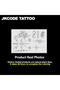 Collection of Patterned Herbal Hand Tattoo Stickers: Bat, Letters, Snake, Sun, North Star, Sword,... - 4