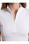 Half Zip Slim Fit Stand Collar Short Sleeve Sports T-Shirt - 5
