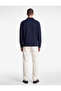 Cotton Long Sleeve Half Zip Polo Neck Sweatshirt - 4