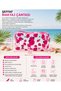 Transparent Makeup Bag Lucky Love Written Zipper Cosmetic Bag Travel and Daily Use - 3