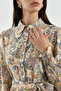 Women's Belted Hijab Dress 1511 - Yellow - 3