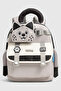 Bimboo 4-Compartment Cat Detailed Kindergarten Bag - with Water Bottle Pocket and Comfortable Design - Gray