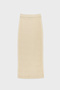 Beige Wave Patterned Midi Skirt - 4