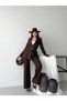 Women's Belted Blazer Pants Double Suit - 2