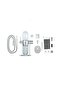 Metal Gravity Infuser Complete Set with 360 Rotating Glass, Random color - 4