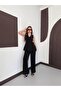 Women's Top and Bottom Set V-Neck Buttoned Vest and Wide-Leg Pants Two-Piece Set - 5