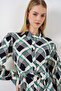 Women's Buttoned Long Hijab Dress 2588 - F.Navy Blue - 2