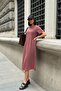 Women's Washable Stoned Slit Dress - 4
