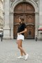 Women's Mini Double Pocket Denim Shorts - 4