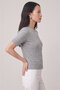 Astra Gray 100% Cotton Buttoned Knitwear Cardigan - 3
