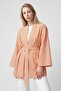 Women's Vertical Striped Wide Sleeve Stylish Summer Relaxed Kimono