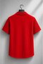 Men's Red Button-Down Short-Sleeve Summer Shirt - Comfortable Fit, Stylish Design - 2