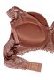 Women's Mink Stripe Detailed Lace Supported Bra - 2