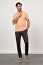 Men's Light Salmon Polo Collar Short Sleeve Slim Fit Cotton T-Shirt 1011260154 - 4