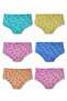 6-Pack Seher Women's High Waist Bato Panties Cotton Printed