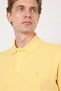 Yellow Polo Collar Short Sleeve Pocketless Slim Fit Cotton T-Shirt 1011260154 - 2