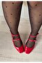 Karmi Red Patent Leather Heeled Arched Shoes - 2