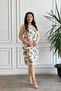 Sleeveless Floral Patterned Linen Dress - 4