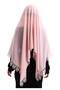 Needle Embroidered Lace Scarf Demor Mevlüt Coverlet Powder - 3